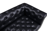 Iconic Home Giovanni Left Facing Faux Leather Sectional Sofa 