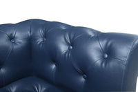 Iconic Home Giovanni Left Facing Faux Leather Sectional Sofa 