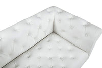 Iconic Home Giovanni Left Facing Faux Leather Sectional Sofa 