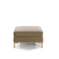 Iconic Home Girardi Velvet Square Ottoman 