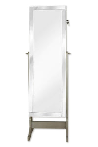 Iconic Home Glam Storage Armoire Cheval Mirror 