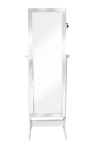 Iconic Home Glam Storage Armoire Cheval Mirror 