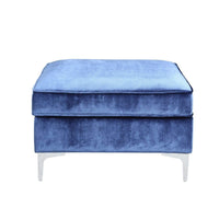 Iconic Home Guinevere Velvet Storage Ottoman 