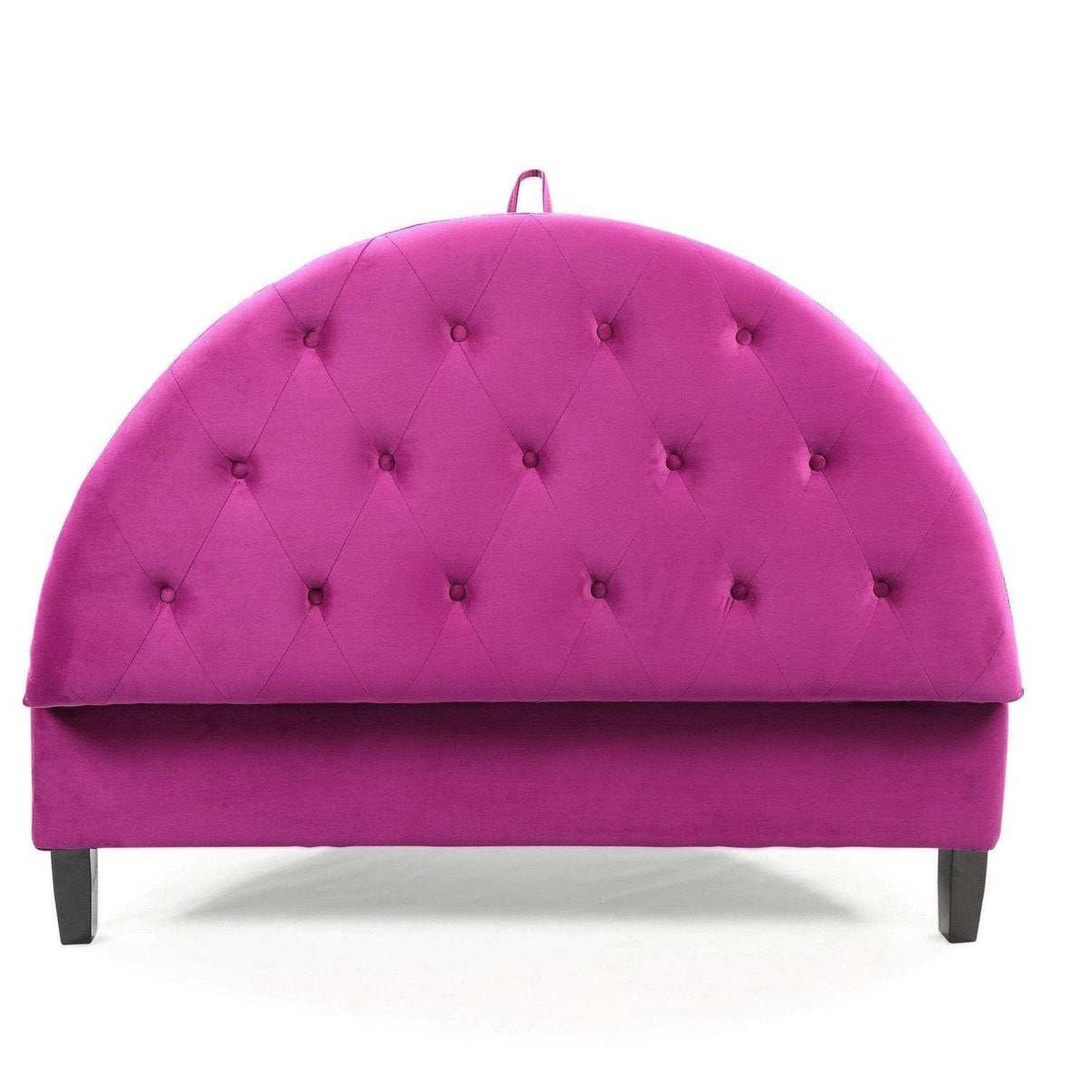 Iconic Home Jacqueline Velvet Storage Ottoman 