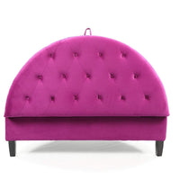 Iconic Home Jacqueline Velvet Storage Ottoman 