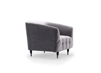 Iconic Home Julia Button Tufted Velvet Club Chair 