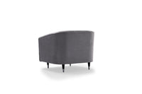 Iconic Home Julia Button Tufted Velvet Club Chair 