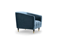 Iconic Home Julia Button Tufted Velvet Club Chair 