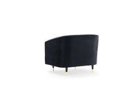 Iconic Home Julia Button Tufted Velvet Club Chair 