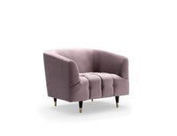 Iconic Home Julia Button Tufted Velvet Club Chair 