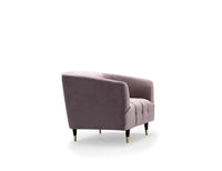 Iconic Home Julia Button Tufted Velvet Club Chair 