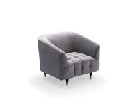 Iconic Home Julia Button Tufted Velvet Club Chair 