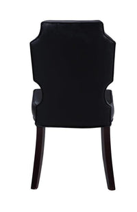 Iconic Home Lennon Faux Leather Tufted Dining Chair Set of 2 