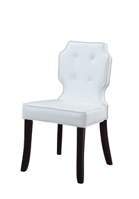 Iconic Home Lennon Faux Leather Tufted Dining Chair Set of 2 