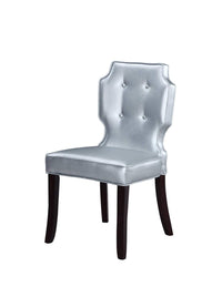 Iconic Home Lennon Faux Leather Tufted Dining Chair Set of 2 