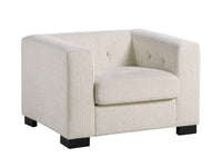 Iconic Home Limoges Plush Chenille Upholstered Club Chair 