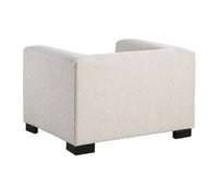 Iconic Home Limoges Plush Chenille Upholstered Club Chair 