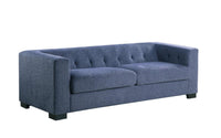 Iconic Home Limoges Plush Chenille Upholstered Sofa 