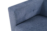 Iconic Home Limoges Plush Chenille Upholstered Sofa 