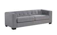 Iconic Home Limoges Plush Chenille Upholstered Sofa 