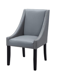 Iconic Home Lincoln Faux Leather Dining Chair Set of 2 