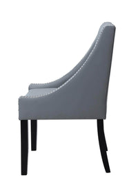 Iconic Home Lincoln Faux Leather Dining Chair Set of 2 