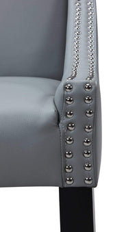 Iconic Home Lincoln Faux Leather Dining Chair Set of 2 