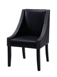 Iconic Home Lincoln Faux Leather Dining Chair Set of 2 