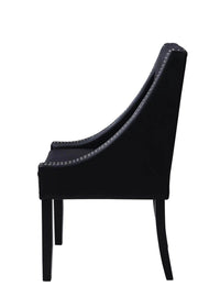 Iconic Home Lincoln Faux Leather Dining Chair Set of 2 