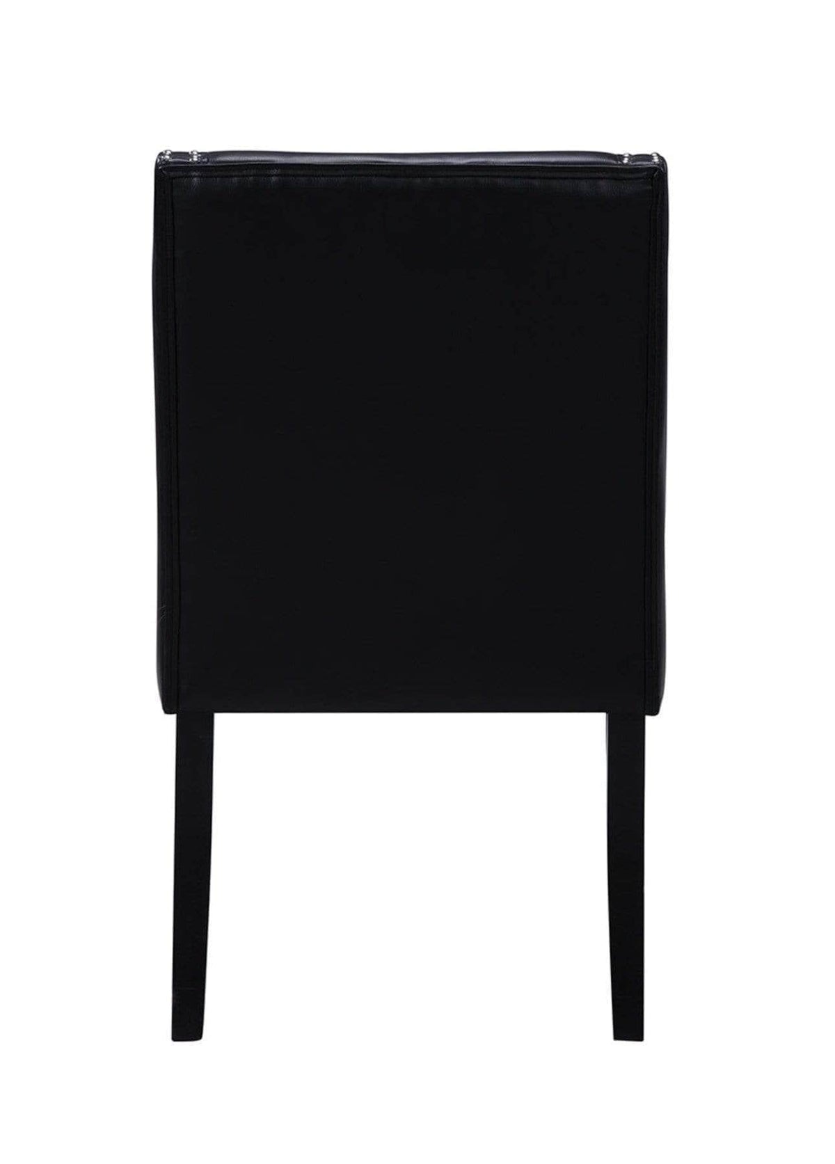 Iconic Home Lincoln Faux Leather Dining Chair Set of 2 