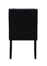 Iconic Home Lincoln Faux Leather Dining Chair Set of 2 