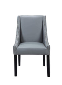 Iconic Home Lincoln Faux Leather Dining Chair Set of 2 
