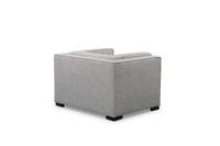 Iconic Home Lorenzo Linen-Textured Club Chair 