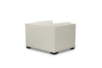 Iconic Home Lorenzo Tufted PU Leather Club Chair 