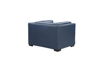 Iconic Home Lorenzo Tufted PU Leather Club Chair 