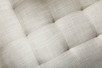 Iconic Home Lorenzo Right Facing Linen Tufted Sectional Sofa 