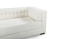 Iconic Home Lorenzo Right Facing Linen Tufted Sectional Sofa 