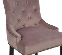 Iconic Home Lyric Tufted Velvet Counter Stool Chair 