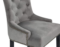 Iconic Home Lyric Tufted Velvet Counter Stool Chair 