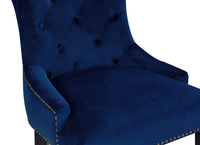 Iconic Home Lyric Tufted Velvet Counter Stool Chair 