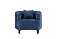 Iconic Home Meredith Tufted Velvet Club Chair 