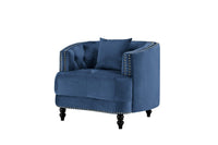 Iconic Home Meredith Tufted Velvet Club Chair 