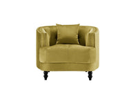 Iconic Home Meredith Tufted Velvet Club Chair 