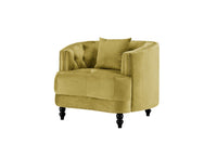 Iconic Home Meredith Tufted Velvet Club Chair 