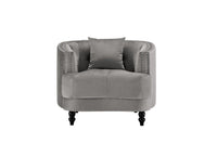 Iconic Home Meredith Tufted Velvet Club Chair 