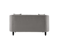 Iconic Home Meredith Tufted Velvet Loveseat Sofa 