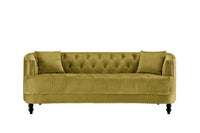 Iconic Home Meredith Tufted Velvet Sofa 