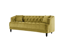 Iconic Home Meredith Tufted Velvet Sofa 