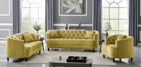 Iconic Home Meredith Tufted Velvet Sofa 