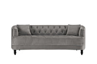 Iconic Home Meredith Tufted Velvet Sofa 